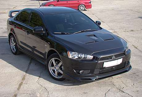 Планка для передней юбки Zodiak (при утере или поломке) MV-Tuning для Mitsubishi Lancer X 2007-2010