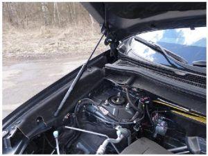 Упор гидропневматический капота с крепежем, для авто Mitsubishi Outlander 2012-2015, 2015- (MITOUT14.16Y, MITOUT15.22Y)