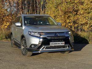 Защита передняя нижняя 60,3 мм код MITOUT18-35 для MITSUBISHI OUTLANDER 2018-