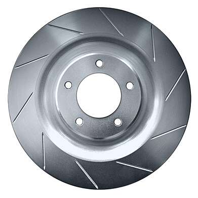 Передние тормозные диски с насечками Rotora для Nissan Pathfinder 2004-2013 (XE)