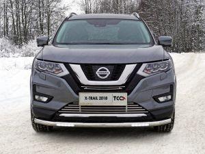 Защита передняя нижняя (с ДХО) 60,3 мм код NISXTR18-22 для Nissan X-Trail T32 2018-