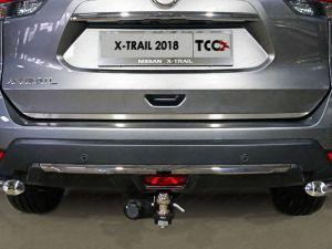 Накладка на заднюю дверь (лист шлифованный) код NISXTR18-12 для Nissan X-Trail T32 2018- 