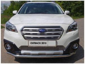 Накладка под решетку бампера (нижняя), лист, нержавейка, для авто Subaru Outback V 2014-