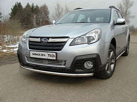 Защита передняя нижняя 50,8 мм TCC Tuning SUBOUT14-01 для Subaru Outback 2013-2015