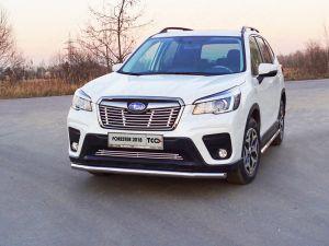 Защита передняя нижняя 60,3 мм код SUBFOR18-18 для Subaru Forester S5 2018-