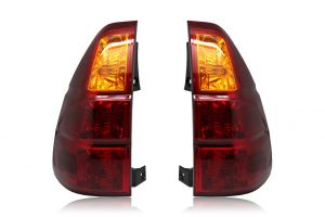 Задняя оптика красная с желтым поворотником GX style для TOYOTA LAND CRUISER PRADO 120