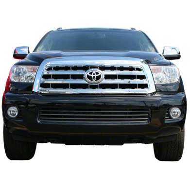 Накладка на штатную решетку радиатора хромированная для Toyota Sequoia 2008-2017