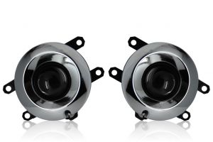 Противотуманные фары хромированные для Toyota Land Cruiser Prado 150