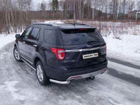 Защита задняя (уголки) 76,1 мм код FOREXPL16-21 для FORD EXPLORER 2016-2017