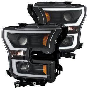 Передняя оптика диодная черная New Style для FORD F150 2015-