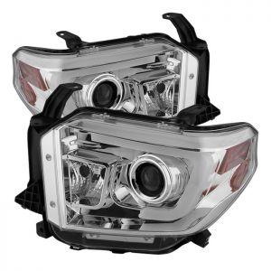 Передняя оптика хромированная DRL LED для TOYOTA TUNDRA 2014- 
