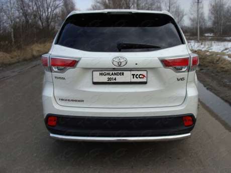 Защита задняя 60,3 мм код TOYHIGHL14-15 для TOYOTA HIGHLANDER 2014-2016