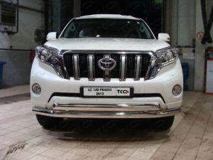 Защита передняя нижняя 75х42 мм TOYLCPR150-02 для TOYOTA LAND CRUISER PRADO 150 2013-