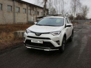 Защита передняя нижняя (с ДХО) 60,3 мм код TOYRAV15-21 для TOYOTA RAV4 2015-