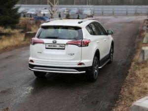 Защита задняя (центральная) 60,3 мм код TOYRAV15-28 для TOYOTA RAV4 2015-