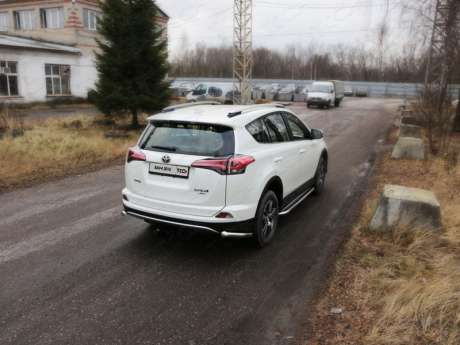 Защита задняя (уголки) 60,3 мм код TOYRAV15-27 для TOYOTA RAV4 2015-