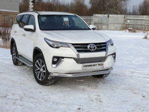 Защита передняя нижняя 76,1 мм код TOYFORT17-22 для TOYOTA FORTUNER 2017-