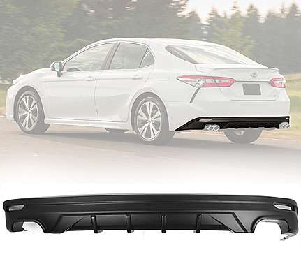 Диффузор заднего бампера под двойной выхлоп для Toyota Camry XV70 2017-2019