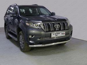 Защита передняя нижняя 76,1 мм код TOYLC15017-13 для Toyota Land Cruiser Prado 150 2017-  