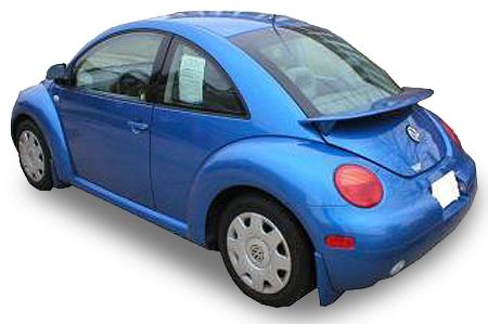 Спойлер на крышку багажника под покраску для Volkswagen Beetle 1998-2008