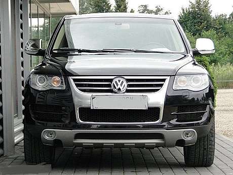 Накладка защитная переднего бампера для Volkswagen Touareg MK II 2006-2010