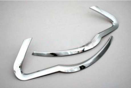 Накладки на передние фары хромированные для VW Touareg 2007-2010 