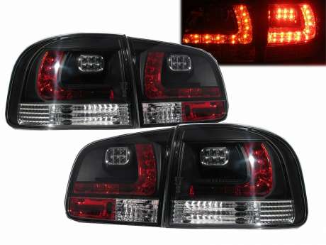 Задняя оптика диодная черная для Volkswagen Touareg 2003-2007 