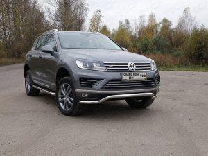 Защита передняя нижняя (кенгурин) 60,3 мм код VWTOUARRL14-12 для VOLKSWAGEN TOUAREG R-Line 2014-