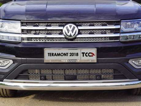 Решетка радиатора нижняя (с парктроником и камерой лист) код VWTER18-17 для VOLKSWAGEN TERAMONT 2018-