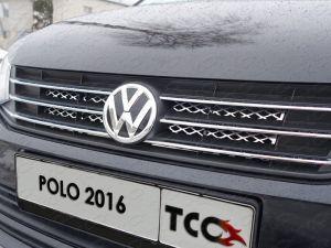 Решётка радиатора верхняя (лист) код VWPOLO16-07 для VOLKSWAGEN POLO 2016-