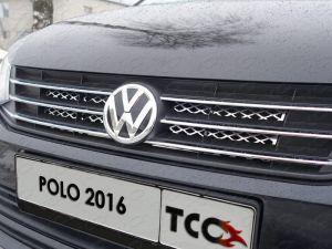 Решётка радиатора верхняя (лист) код VWPOLO16-07 для VOLKSWAGEN POLO 2016-