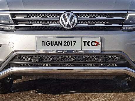 Решетка радиатора верхняя (лист) код VWTIG17-01 для VOLKSWAGEN TIGUAN 2016-2021