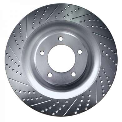 Задние тормозные диски с насечками и перфорацией Rotora R.45064.C для Mazda 6 2008-2012