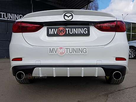 Диффузор заднего бампера №4 MV-Tuning для Mazda 6 / Atenza GJ 2013-2018