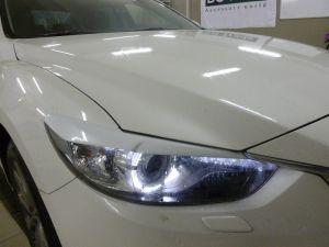 Накладки на фары (реснички) Mazda 6 2013-