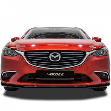 Накладка переднего бампера Brilliant Black оригинал QGJ150AH0PZ для Mazda 6 Saloon 2013-2016