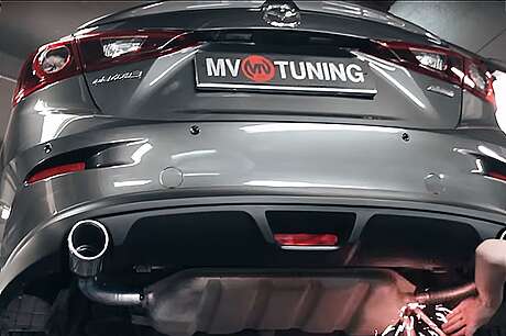 Комплект гибов для модернизации выхлопной системы Mazda 3 (BM) 2013 - 2019 под раздвоенный выхлоп