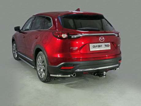 Защита задняя (уголки) 42,4 мм код MAZCX917-25 для MAZDA CX-9 2017-