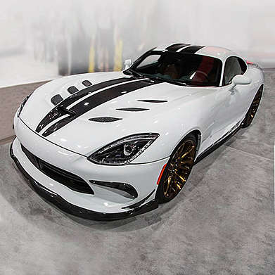 Юбка переднего бампера карбоновая Agency Power AP-VIPG5-604 для Dodge Viper SRT 2013-