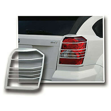 Накладки на задние фонари хромированные Premium FX PFXT0056 для Dodge Caliber 2006-2012