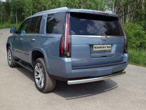 Защита задняя (овальная) 75х42 мм код CADESC15-15 для CADILLAC ESCALADE 2015-