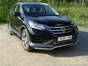 Защита переднего бампера волна диам.42мм, нержавейка, для авто Honda CR-V 2012-
