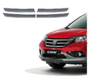 Накладки на решетку радиатора, сетка, нержавейка, для авто Honda CR-V 2012-