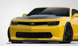 Юбка переднего бампера карбоновая Stingray Z Look для CHEVROLET CAMARO 2015-