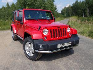 Защита переднего бампера труба диам.60мм, нержавейка, для авто Jeep Wrangler 2012-