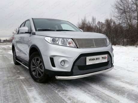 Защита передняя нижняя 60,3 мм код SUZVIT15-02 для SUZUKI VITARA 2015-