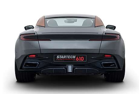 Вставки в задний бампер (карбон) с насадками Startech DB11-400-50-C для Aston Martin DB11 (оригинал, Германия)