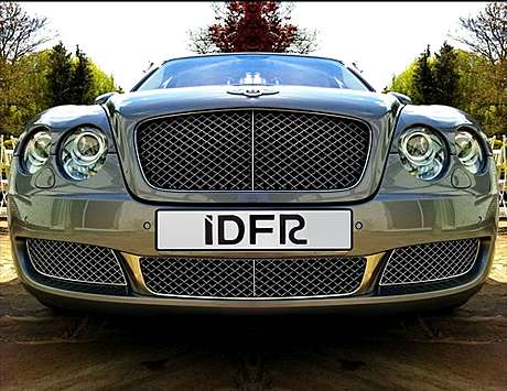 Решетки в передний бампер хромированные IDFR 1-BT611-10C для Bentley Continental Flying Spur 2005-2009 