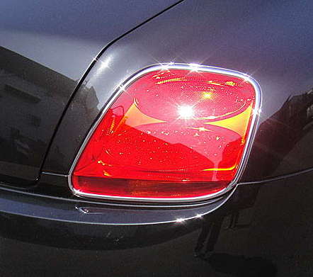 Накладки на задние фонари хромированные IDFR 1-BT601-02C для Bentley Continental GT 2DR 2003-2013