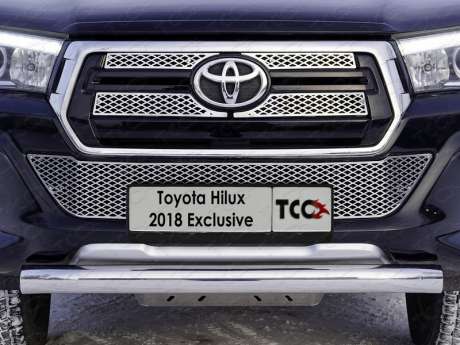 Решётка радиатора нижняя (лист) TOYHILUXEXC18-01 для TOYOTA HILUX EXCLUSIVE 2018-